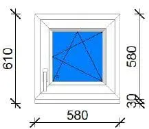 60x60 műanyag ablak ára